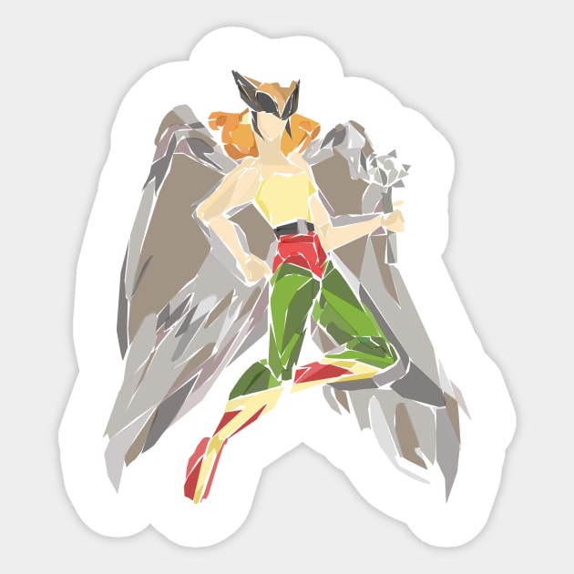 Hawkgirl Sticker by Newtegan